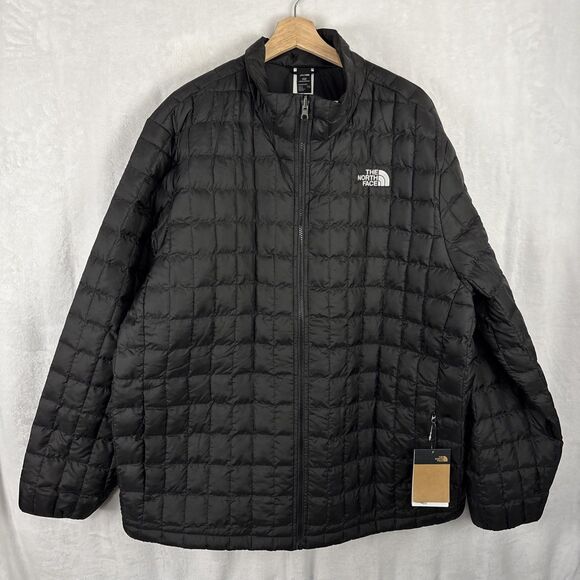 The North Face TNF Thermoball ECO Insulated FZ Puffer Jacket Black Size 3XL NWT - Picture 1 of 6